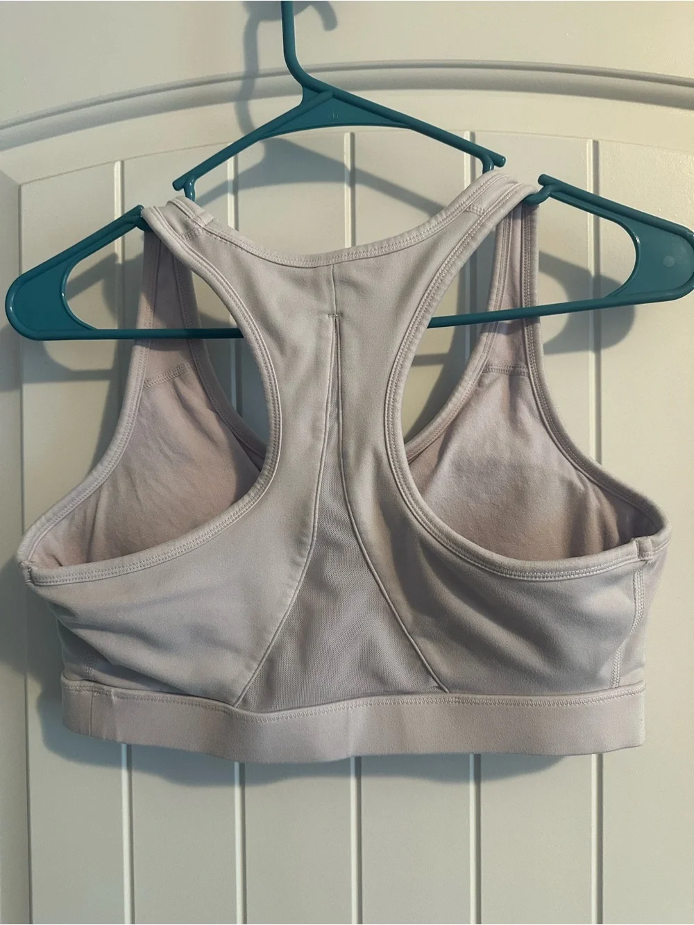 Reebok Women’s Light Lavender Sports Bra - Supportive Racerback (Size Large)